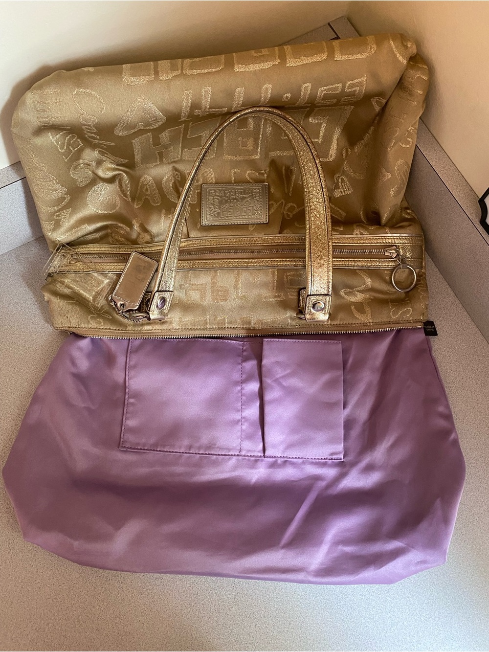 Coach Poppy Story Patch Glam Tote - Picture 10 of 15